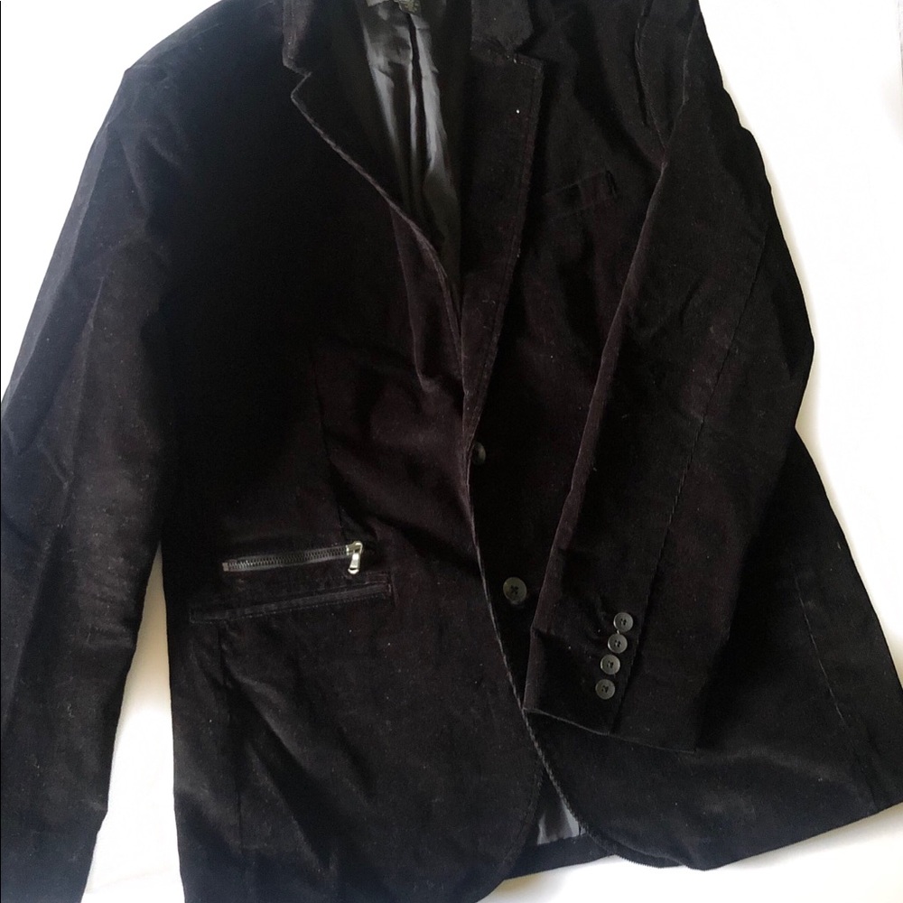 Kenneth Cole Black corduroy blazer for man Large